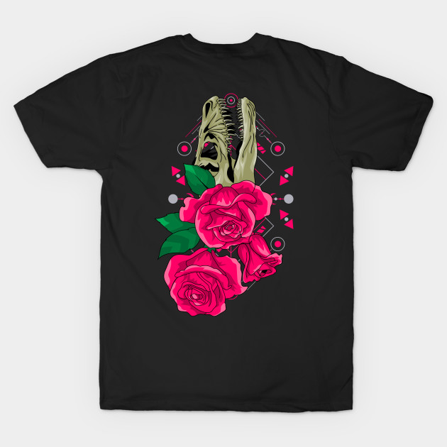 rose dinosaur skull by SHINIGAMII